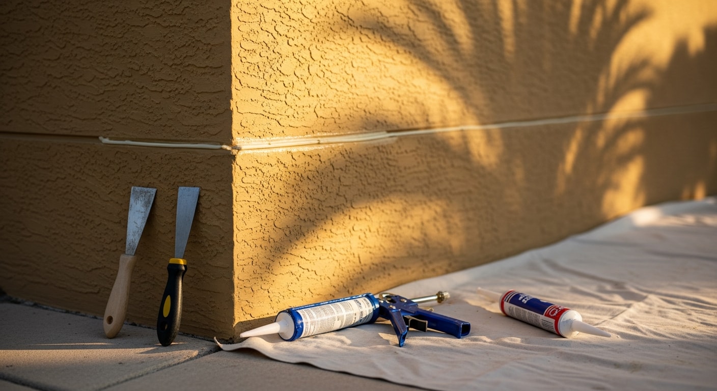 Handyman performing home repair and maintenance