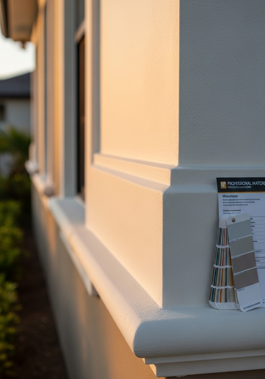 Close-up of a Naples homeowner reviewing service details with a professional, showing the personalized attention we provide to each client.